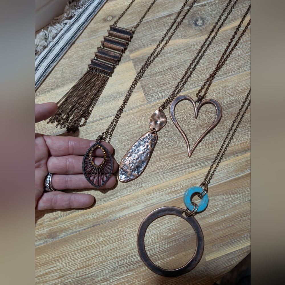 5 Paparazzi Long Necklaces